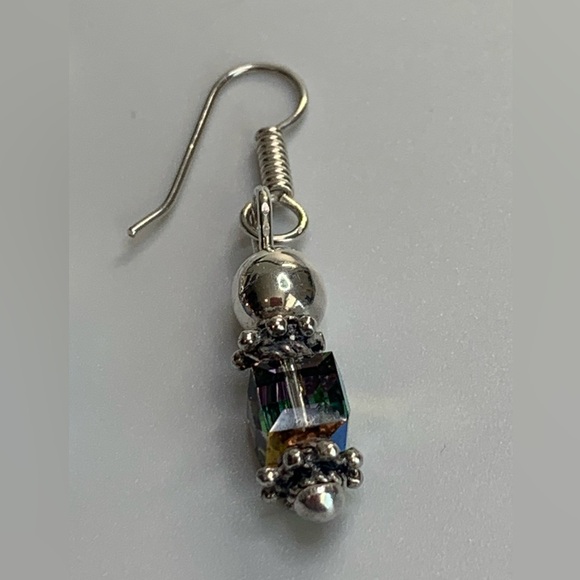 Silpada Sterling Silver & Iridescent Bead CATCH THE LIGHT Bracelet/Earring Set - Picture 13 of 16